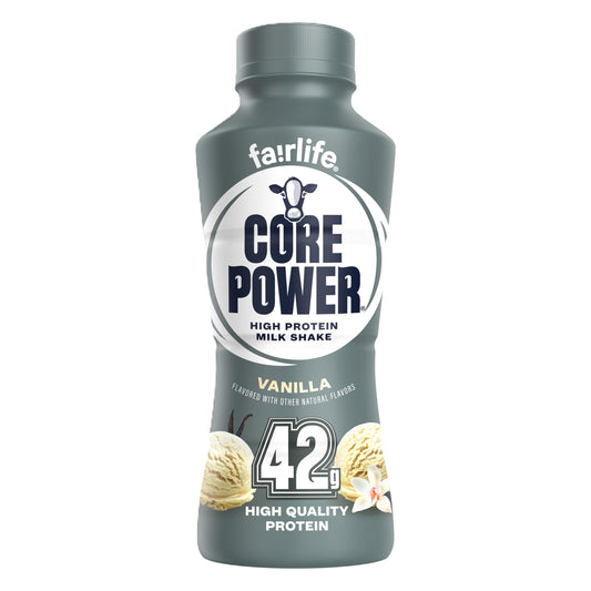 Core Power Elite High Protein Shake, Vanilla, 42g Bottle, 14oz, 12 Pack