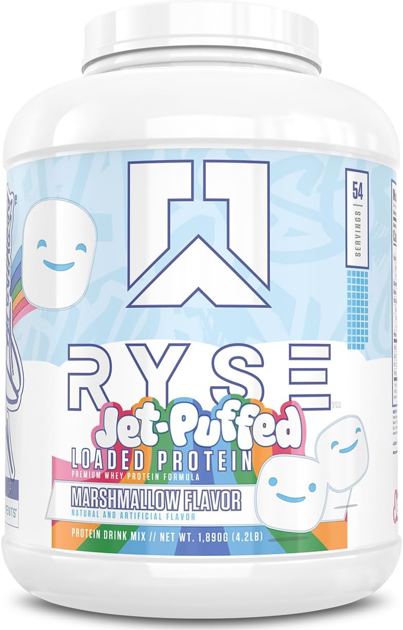RYSE Loaded Protein Powder - Cinnamon Toast - 25g Whey Protein Isolate & Concentrate with Prebiotic Fiber & MCTs - Low Carb, Low Sugar, Digestive-Friendly - 20 Servings / 1.5 lb Tub