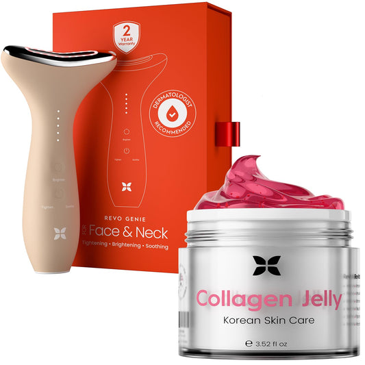 REVO Face Genie x Collagen Jelly Cream - Face & Neck Starter Kit