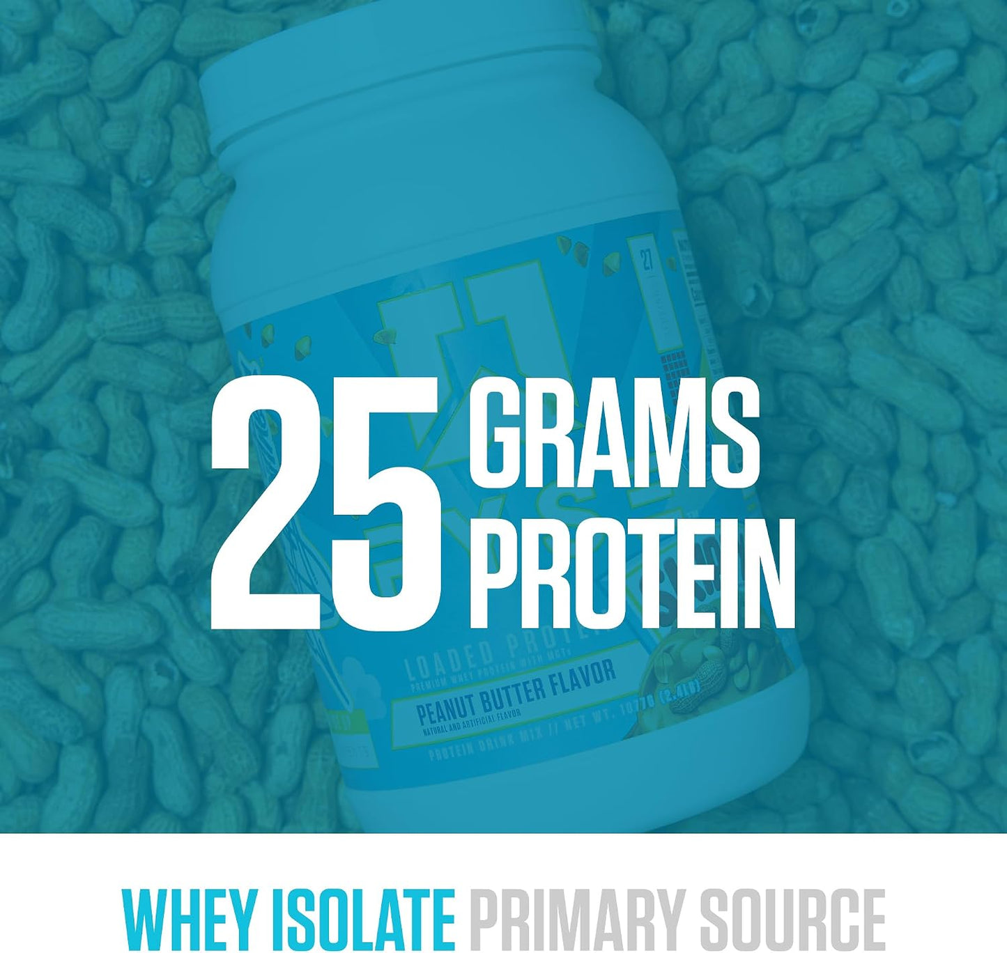 RYSE Loaded Protein Powder - Cinnamon Toast - 25g Whey Protein Isolate & Concentrate with Prebiotic Fiber & MCTs - Low Carb, Low Sugar, Digestive-Friendly - 20 Servings / 1.5 lb Tub