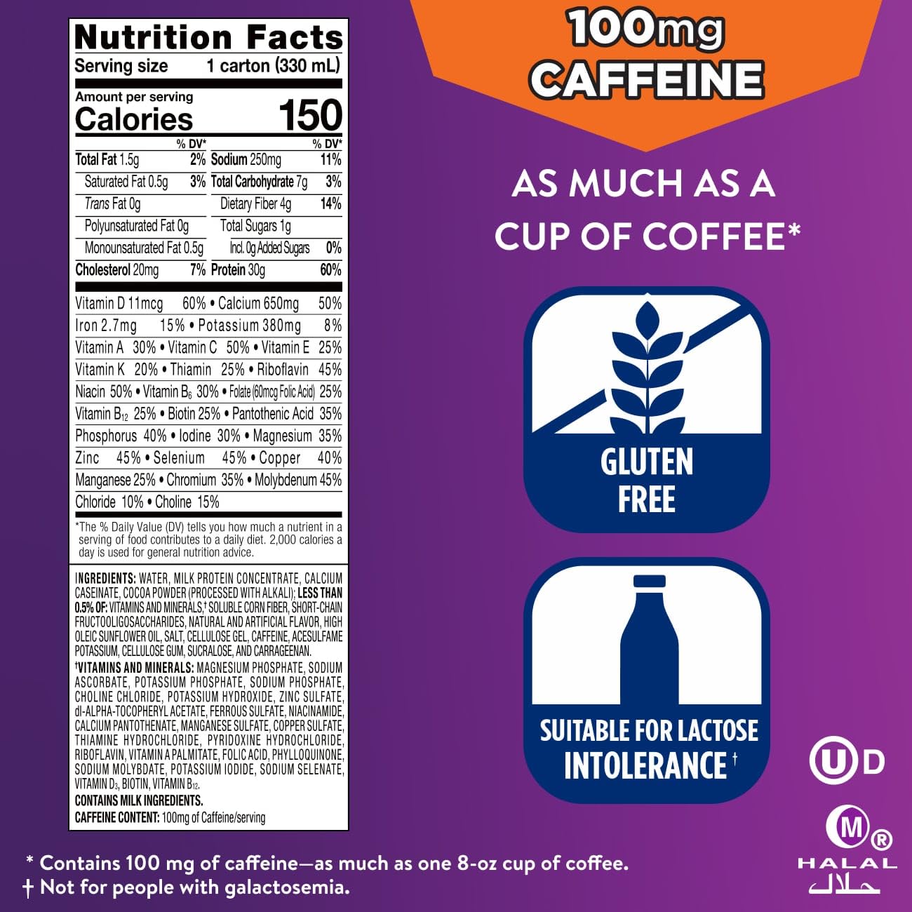 Ensure Max Protein Milk Chocolate Shake, 30g High Protein, 12 Pack | 30g Protein to Support Muscle Health & Manage Hunger for Adults, Each Protein Shake has 1g Sugar, 150 Calories, 4g Fiber