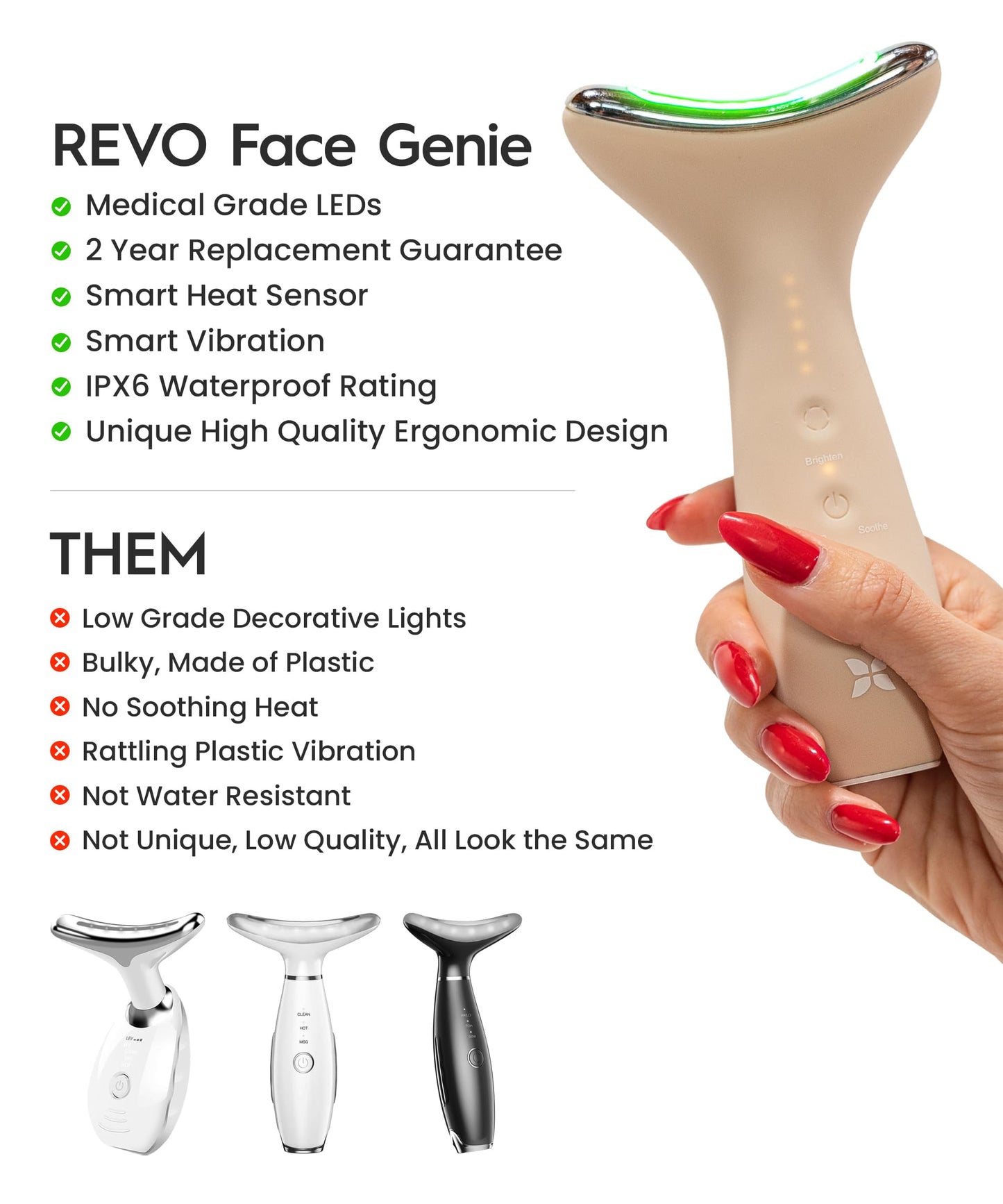 REVO Face Genie x Collagen Jelly Cream - Face & Neck Starter Kit