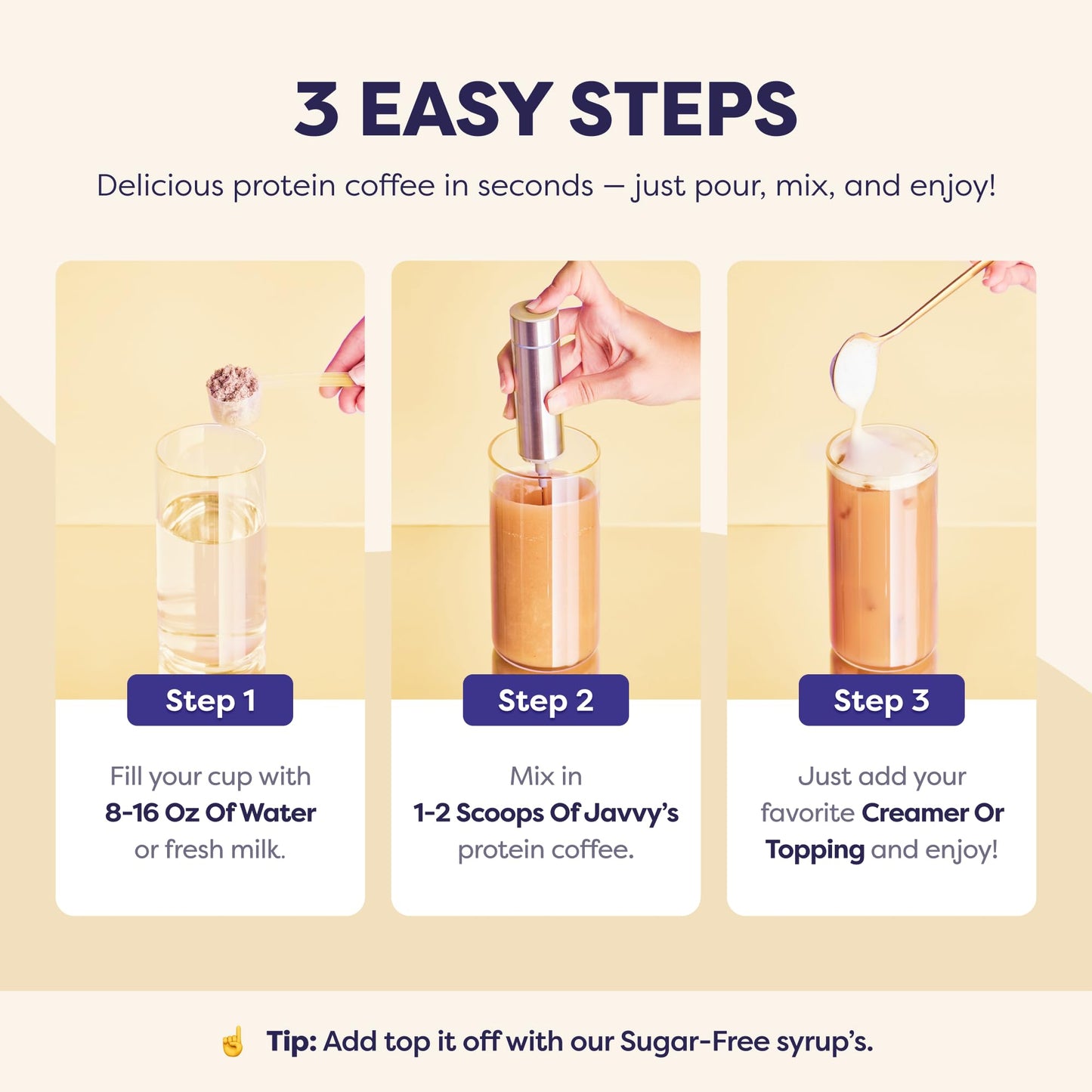 Javvy Protein Iced Coffee - Premium Whey Protein & Iced Coffees, 100% Natural Cold Brew, Zero Artificial Flavors & Sweeteners, 80mg Caffeine, No Added Sugar, 20 Servings, Caramel, 1 Pack