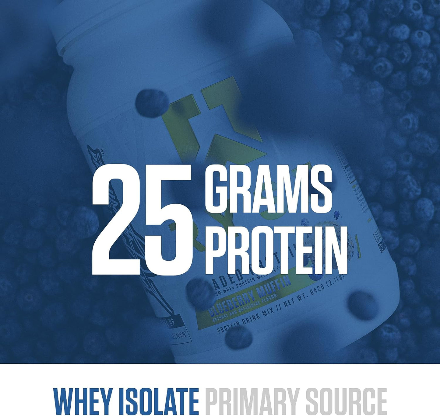 RYSE Loaded Protein Powder - Cinnamon Toast - 25g Whey Protein Isolate & Concentrate with Prebiotic Fiber & MCTs - Low Carb, Low Sugar, Digestive-Friendly - 20 Servings / 1.5 lb Tub