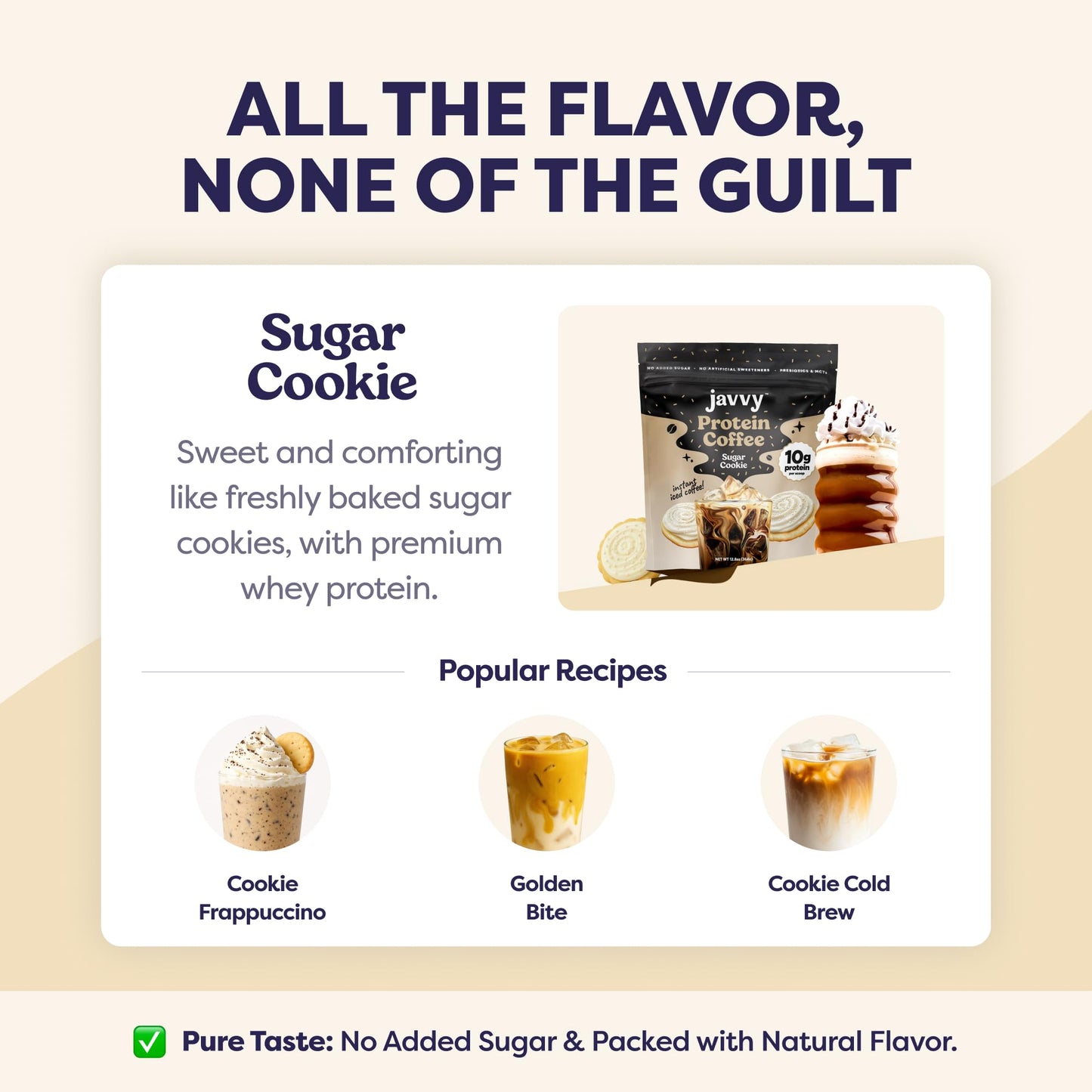 Javvy Protein Iced Coffee - Premium Whey Protein & Iced Coffees, 100% Natural Cold Brew, Zero Artificial Flavors & Sweeteners, 80mg Caffeine, No Added Sugar, 20 Servings, Caramel, 1 Pack
