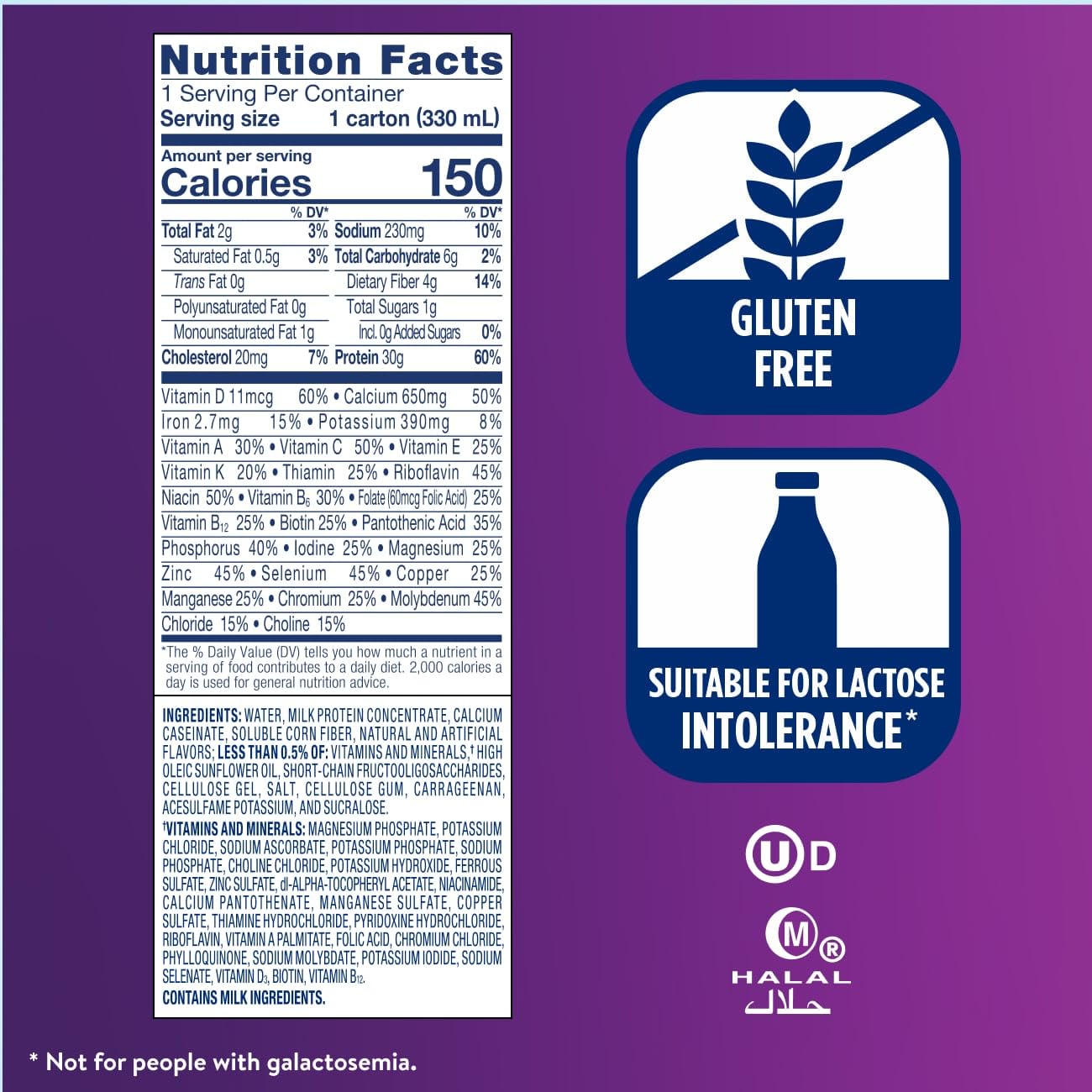 Ensure Max Protein Milk Chocolate Shake, 30g High Protein, 12 Pack | 30g Protein to Support Muscle Health & Manage Hunger for Adults, Each Protein Shake has 1g Sugar, 150 Calories, 4g Fiber