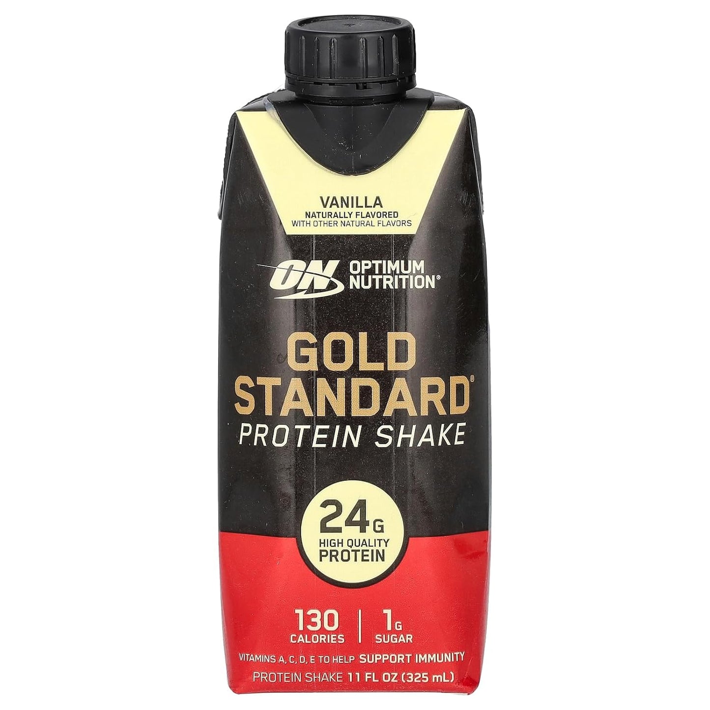 Optimum Nutrition Gold Standard Protein Shake, 24g Protein, Ready to Drink Protein Drinks, Chocolate, 11 Fl Oz, 12 Count (Pack of 1) (Packaging May Vary)