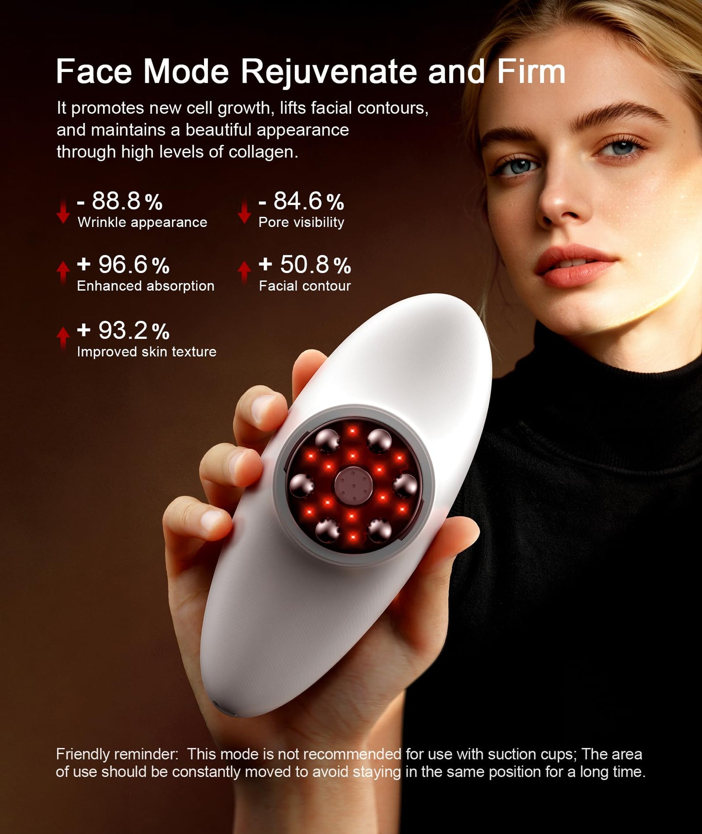 INTEO 3 in 1 Face & Body Sculpting Machine – Rechargeable Beauty Device for Body Contouring, Cellulite Massager Tool with Red Light Therapy for Home Spa or Travel Self-Care