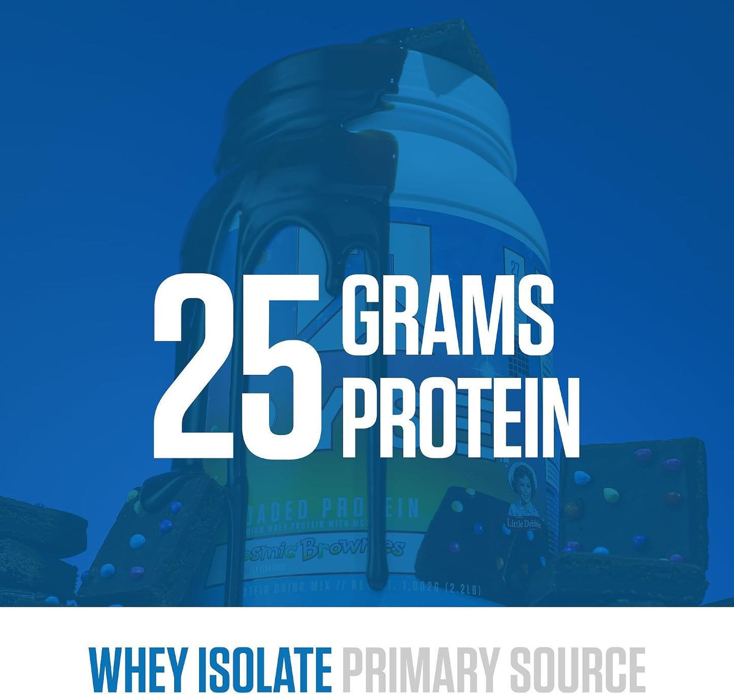 RYSE Loaded Protein Powder - Cinnamon Toast - 25g Whey Protein Isolate & Concentrate with Prebiotic Fiber & MCTs - Low Carb, Low Sugar, Digestive-Friendly - 20 Servings / 1.5 lb Tub
