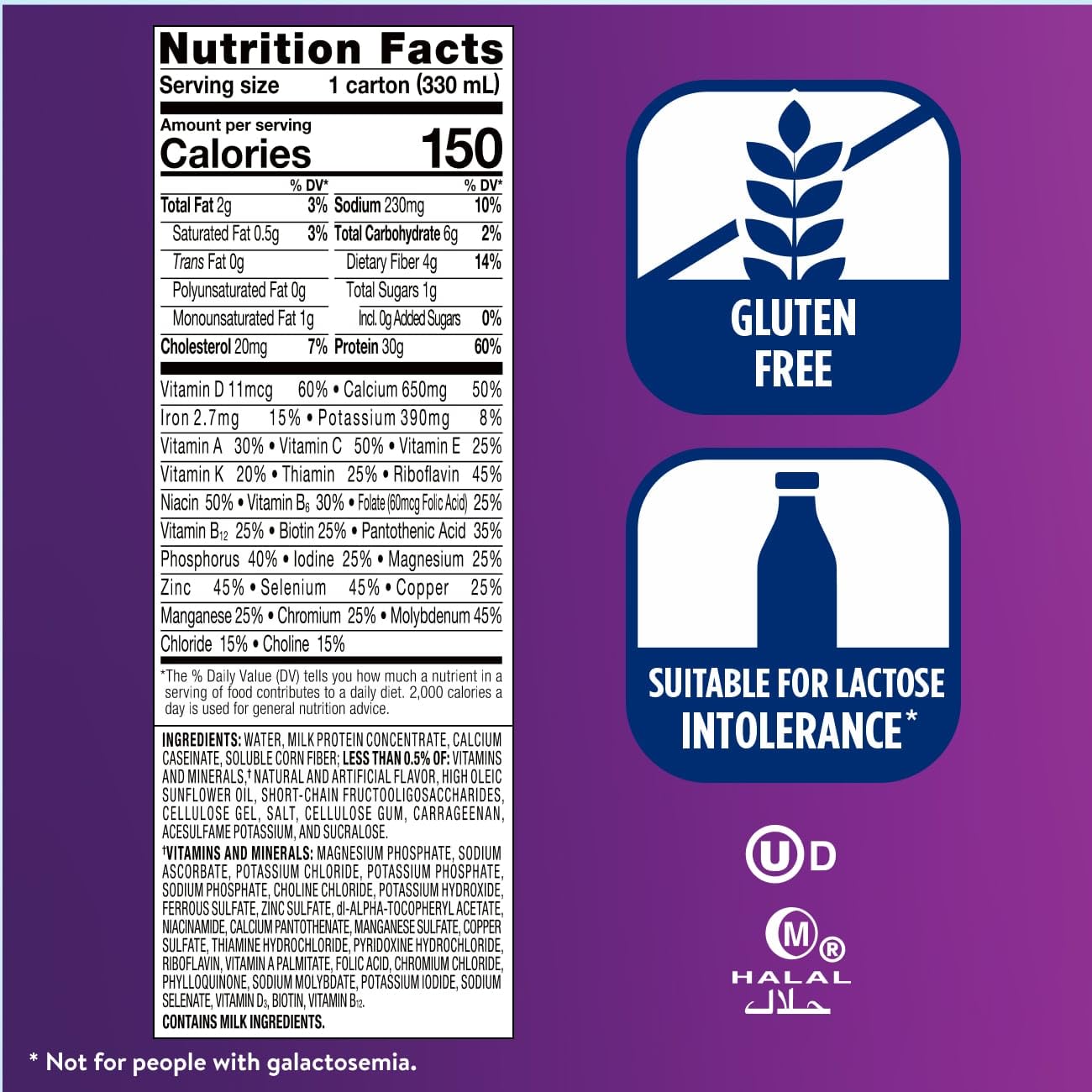 Ensure Max Protein Milk Chocolate Shake, 30g High Protein, 12 Pack | 30g Protein to Support Muscle Health & Manage Hunger for Adults, Each Protein Shake has 1g Sugar, 150 Calories, 4g Fiber