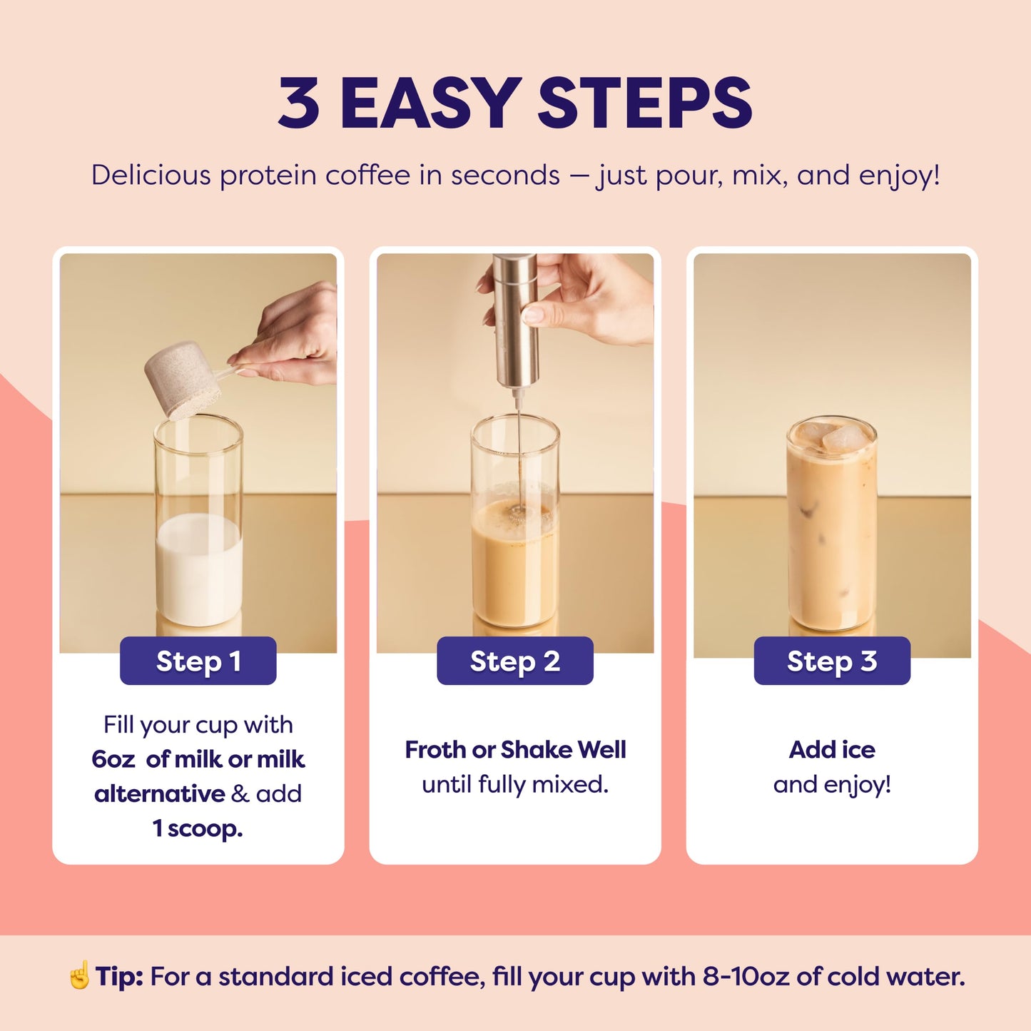 Javvy Protein Iced Coffee - Premium Whey Protein & Iced Coffees, 100% Natural Cold Brew, Zero Artificial Flavors & Sweeteners, 80mg Caffeine, No Added Sugar, 20 Servings, Caramel, 1 Pack