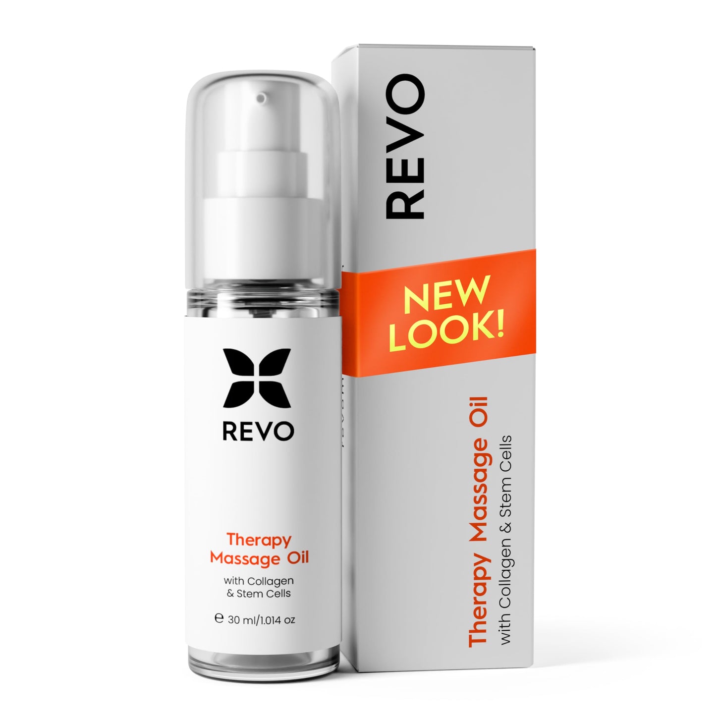 REVO Anti Cellulite Massage Oil Infused with Collagen & Stem-Cells for More Elastic, Tighter Skin
