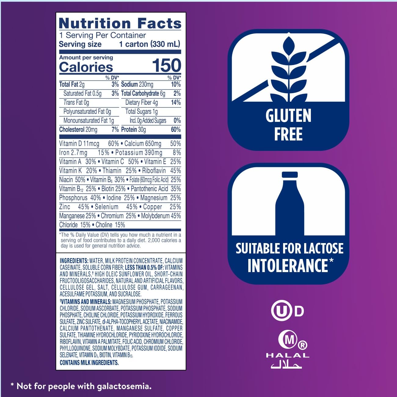 Ensure Max Protein Milk Chocolate Shake, 30g High Protein, 12 Pack | 30g Protein to Support Muscle Health & Manage Hunger for Adults, Each Protein Shake has 1g Sugar, 150 Calories, 4g Fiber