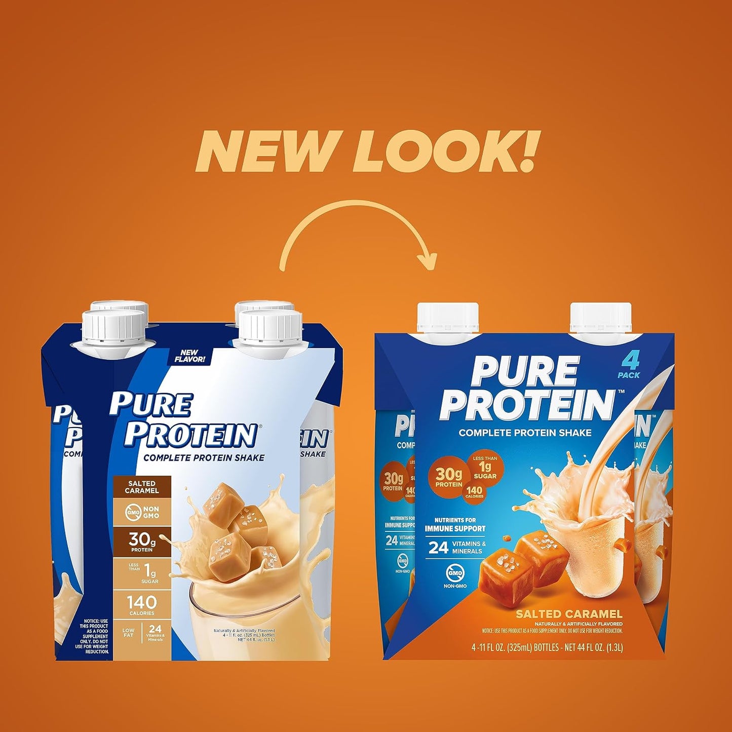 Pure Protein Chocolate Protein Shake, 30g Complete Protein, Ready to Drink and Keto-Friendly, Vitamins A, C, D, and E plus Zinc to Support Immune Health, 11oz Bottles, 12 Pack | Ready to Drink and Keto-Friendly, Vitamins A, C, D, and E plus Zinc to Suppor
