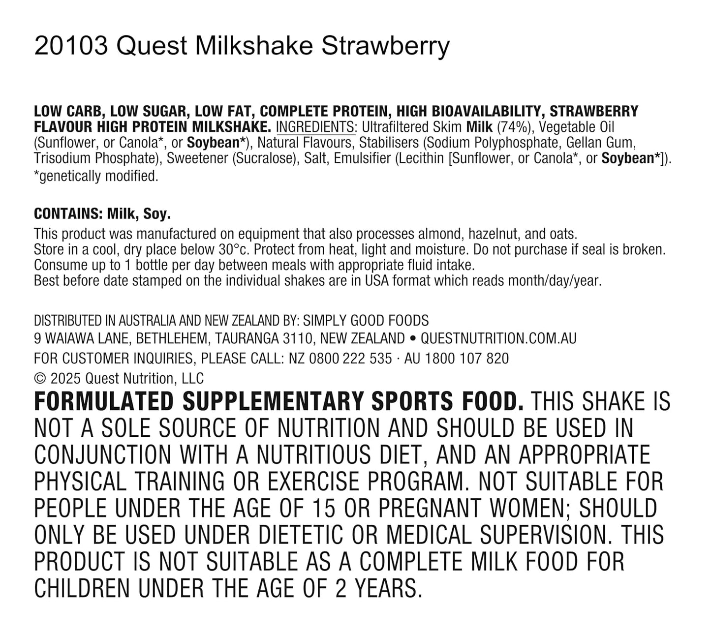Quest Nutrition Chocolate Protein Shake, 45g Protein, 2g Sugar, 4g Net Carbs, Ready to Drink, Gluten Free, 12 Count | 45g Complete Protein, Ready to Drink, 4g Net Carbs, Gluten Free, Ultrafiltered Nonfat Milk, High Protein, 14 Fl Oz Bottles