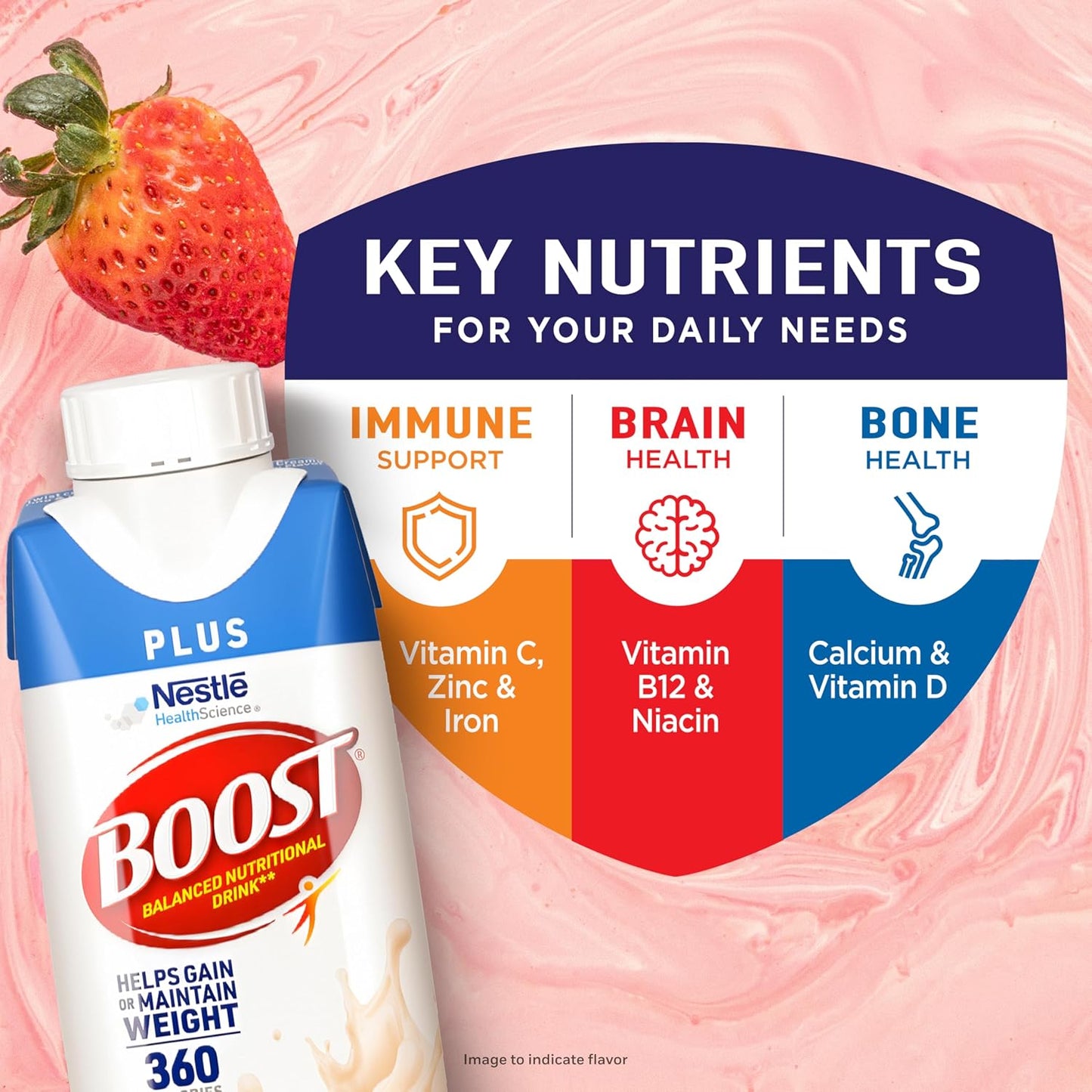 BOOST Plus Nutritional Drink, Rich Chocolate, 8 fl oz (Pack of 24) | Balanced, 8 FL OZ
