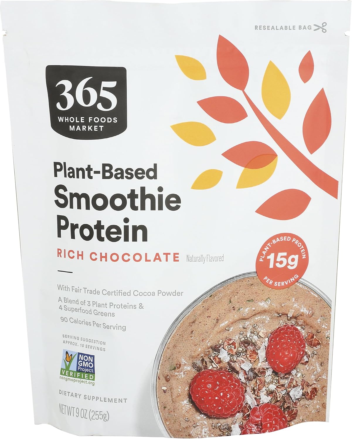 365 by Whole Foods Market, Protein Smoothie Plant Rich Chocolate Ca Only, 9 Ounce