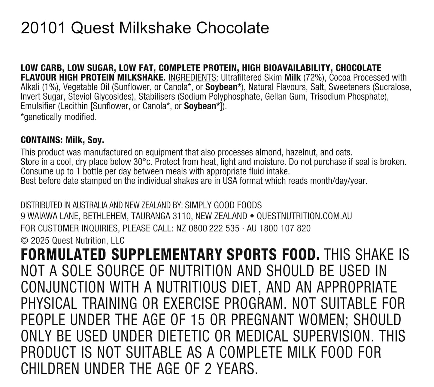 Quest Nutrition Chocolate Protein Shake, 45g Protein, 2g Sugar, 4g Net Carbs, Ready to Drink, Gluten Free, 12 Count | 45g Complete Protein, Ready to Drink, 4g Net Carbs, Gluten Free, Ultrafiltered Nonfat Milk, High Protein, 14 Fl Oz Bottles